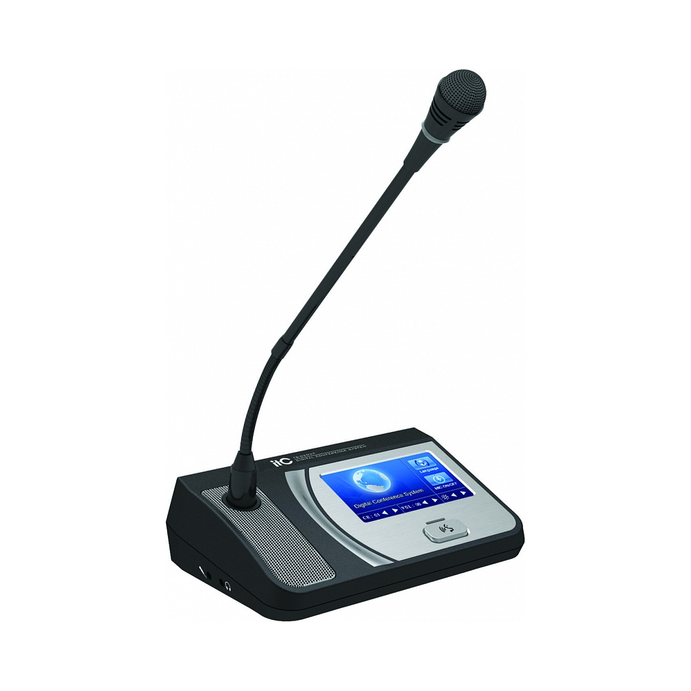 ITC Audio TS-0203A Цифровой пульт делегата, с встроенным сенсорным дисплеем 4.3"