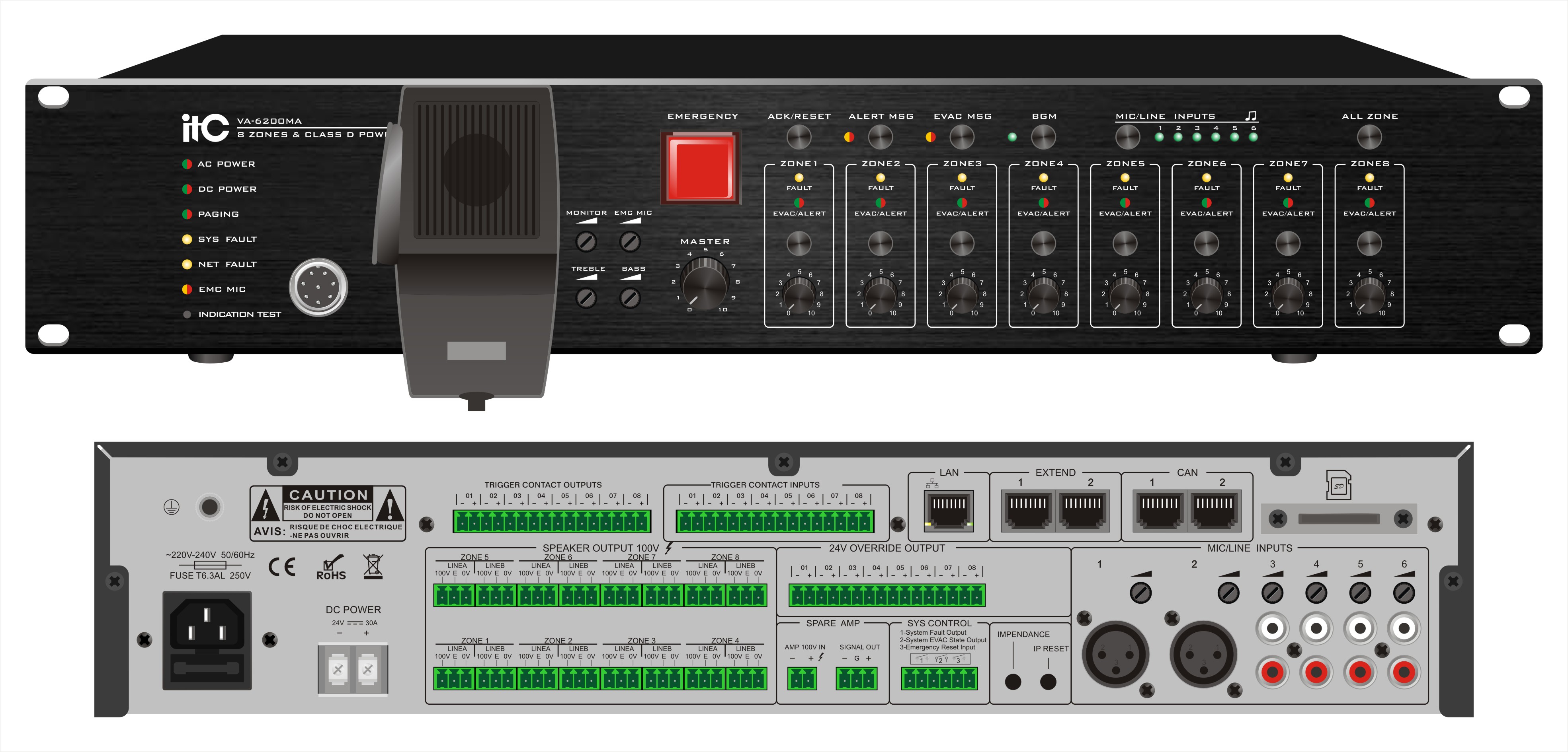 Аудио оповещение. LPA-240ma-m. Микрофон LPA-mic1. LPA-lx240, трансляционный микшер-усилитель. ITC аудио усилитель.
